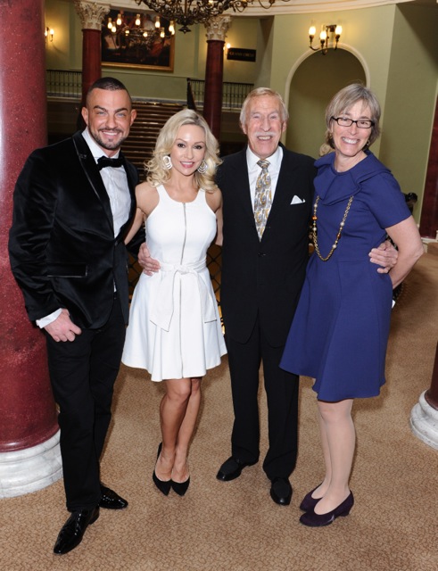 Strictly's Robin Windsor, Kristina Rihanoff and Bruce Forsyth with Kate