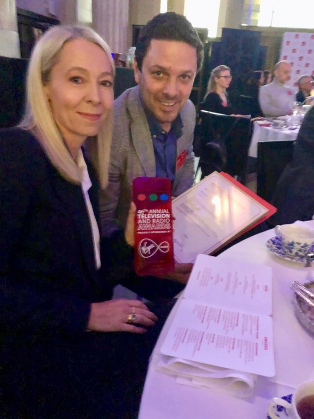 Jane Featherstone CoCEO Sister productions with executive producer Andy Fry. Sister produced Best Drama Series winner Chernobyl