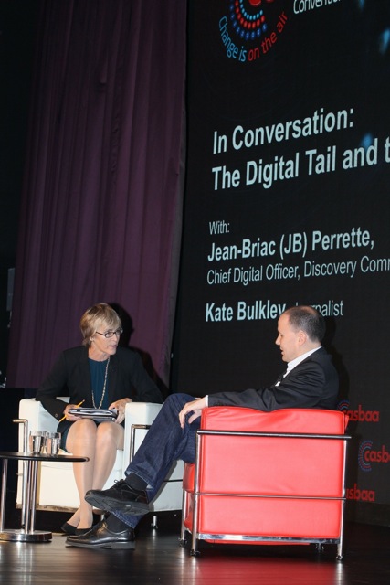 Kate with Jean-Briac Perrette, Chief Digital Officer, Discovery Communications