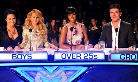 A platform for talent  Simon Cowell, pictured with judges on the US version of The X Factor, runs SycoTV, a Base79 partner. Photograph: Fox